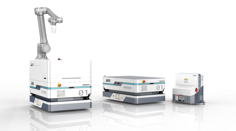 壹定发數位開發的自主式移動機器人（AMR250M），搭配全向輪並結合AI演算法、2D LiDAR、3D攝影機等技術，協助客戶實現產線全自動化